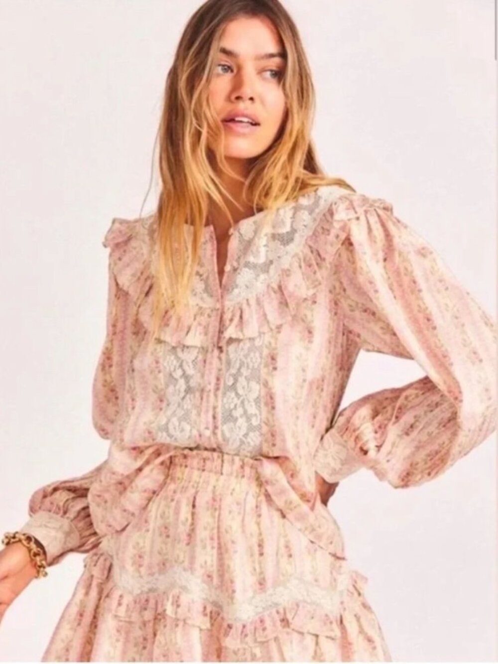 Loveshackfancy Silk Morrison Blouse
